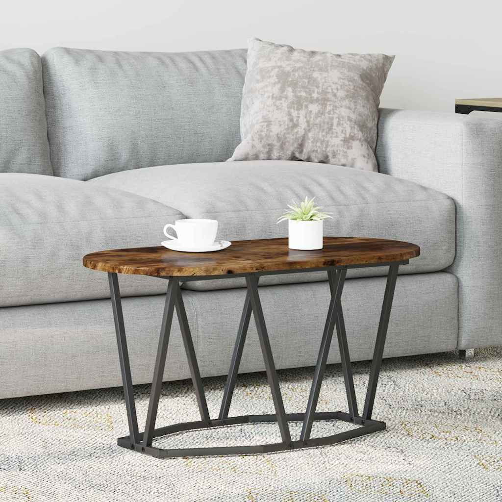 vidaXL Couchtisch Geräucherte Eiche 80 x 40 x 40.5 cm