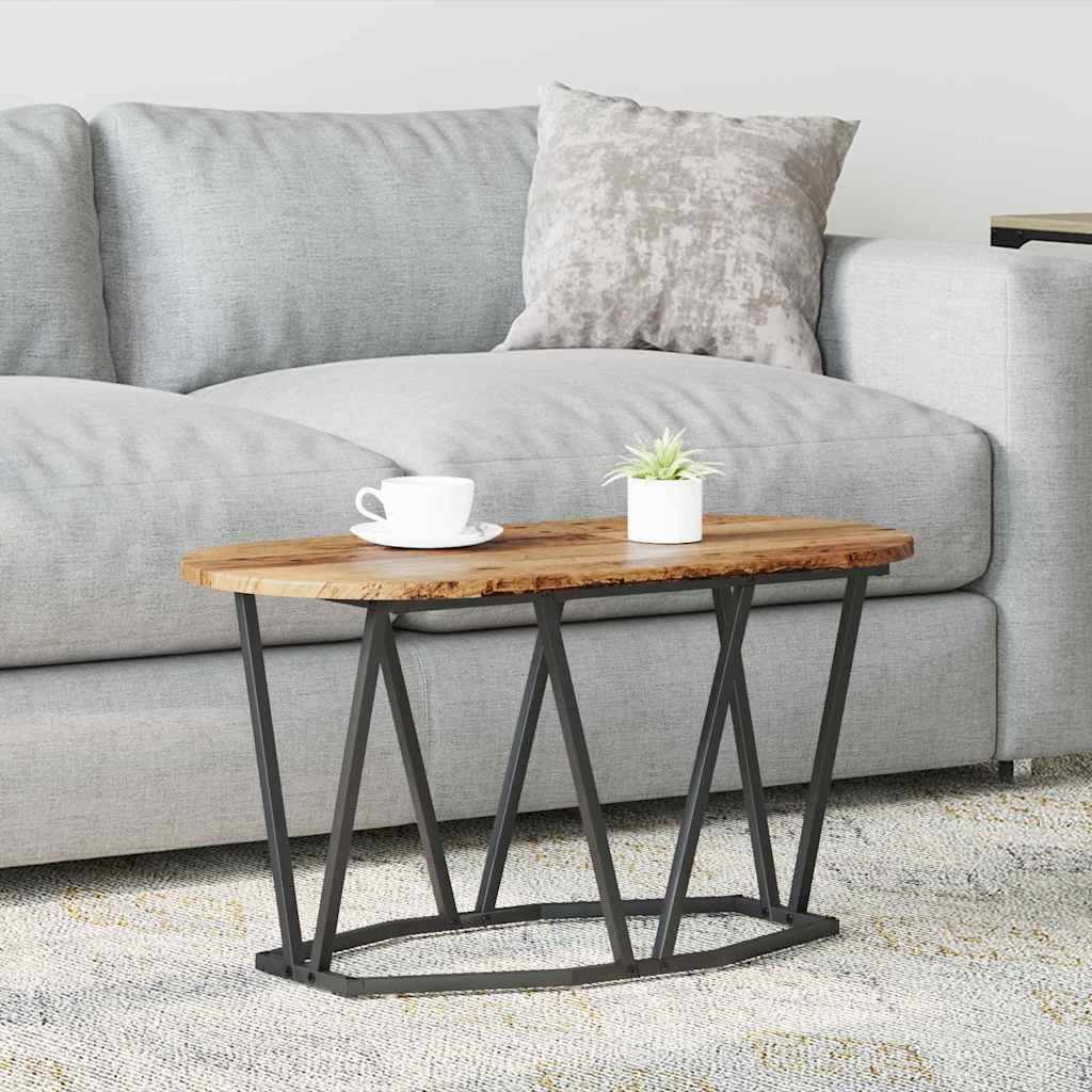 vidaXL Couchtisch Altholz 80 x 40 x 40.5 cm Sperrholz und Metall