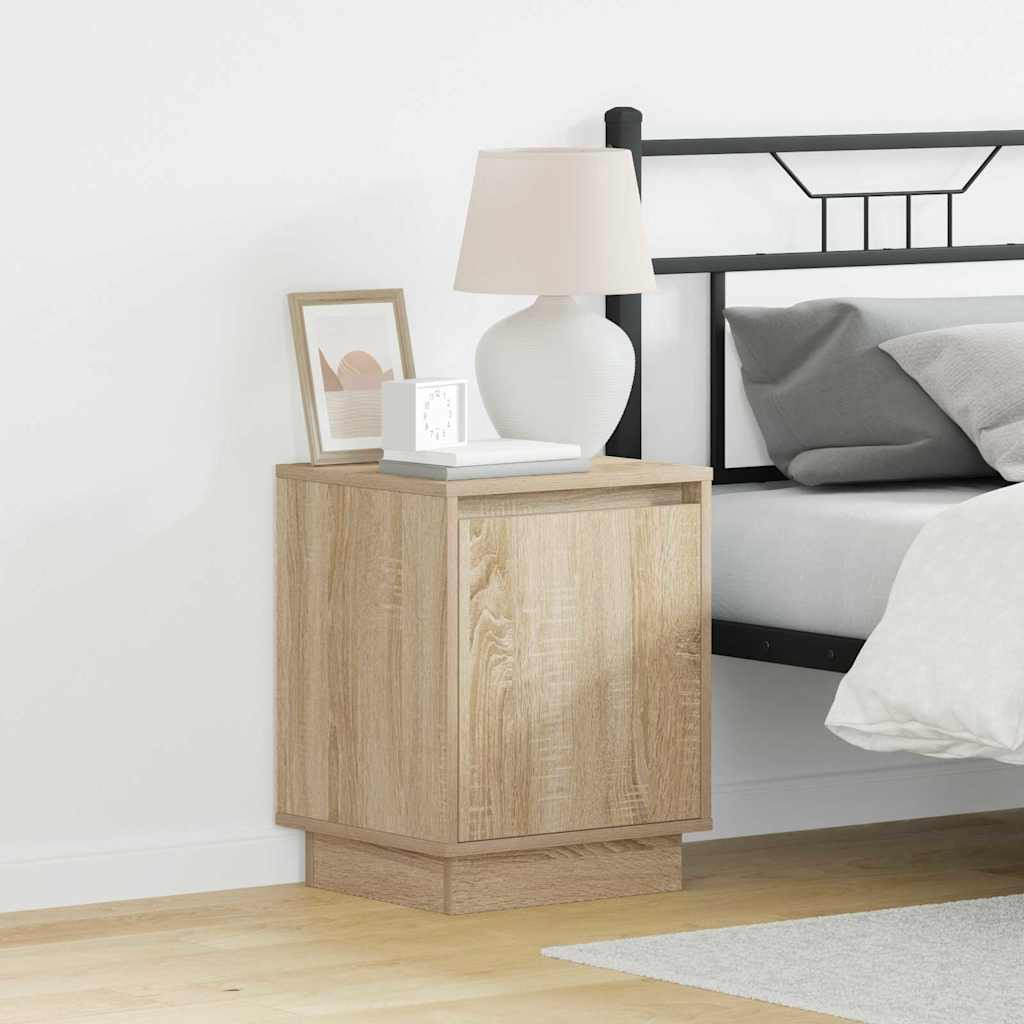 vidaXL Nachttisch Sonoma-Eiche 39 x 34,5 x 50 cm Holzwerkstoff