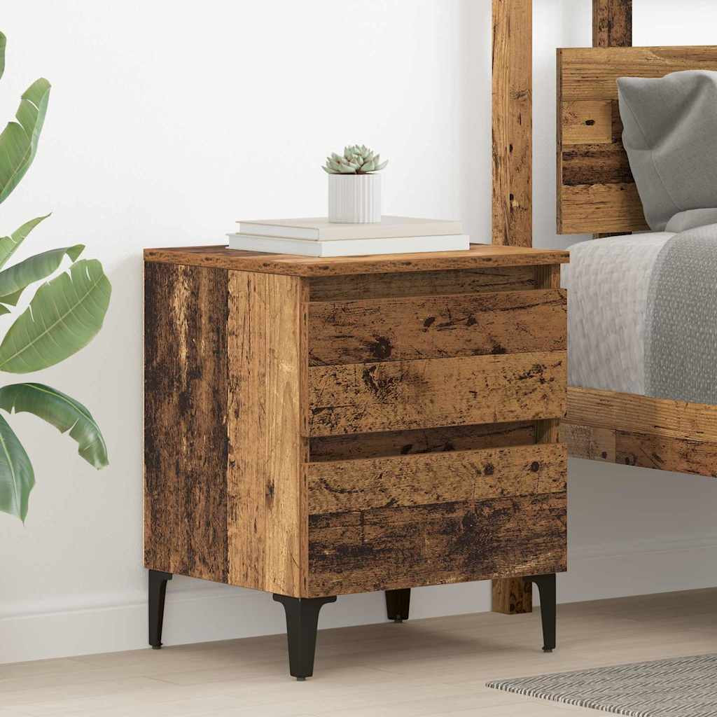 vidaXL Nachttisch Altholz 40 x 35 x 50 cm Holzwerkstoff