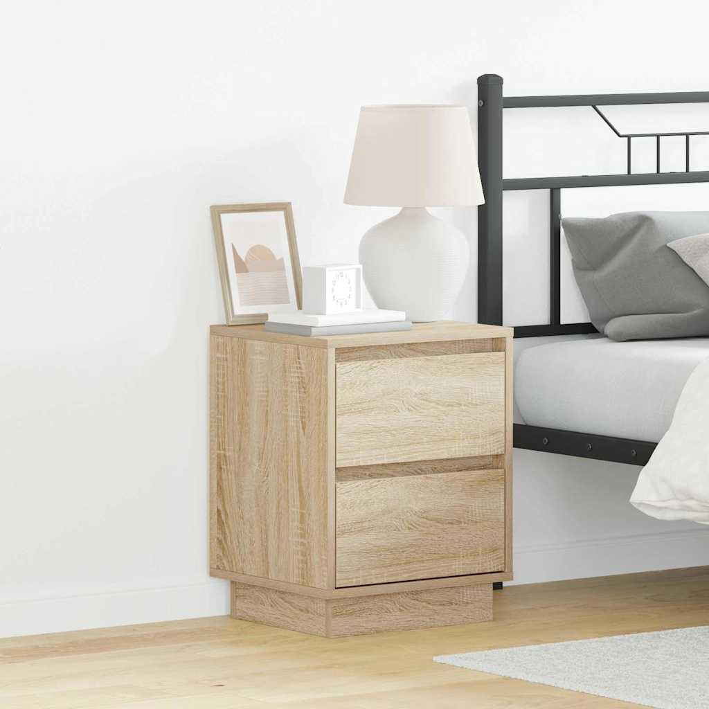 vidaXL Nachttisch 2 pcs Sonoma-Eiche 39 x 34,5 x 50 cm Holzwerkstoff