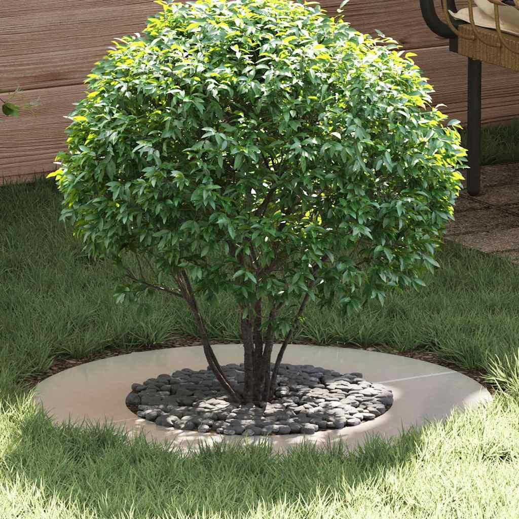 vidaXL geeignet für flachen Baumring Silber Ø40/70 cm Edelstahl