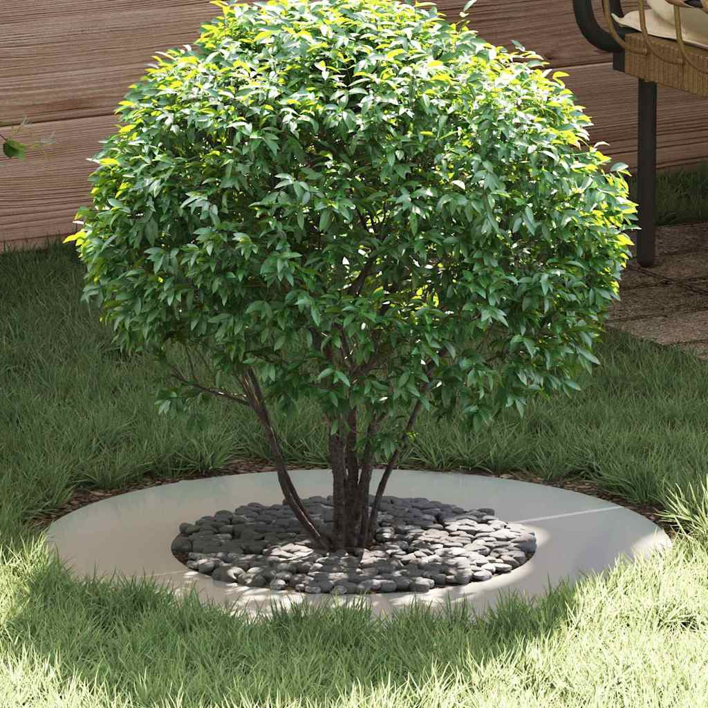 vidaXL geeignet für flache Baumringe 5 Stk. Silber Ø40/70 cm