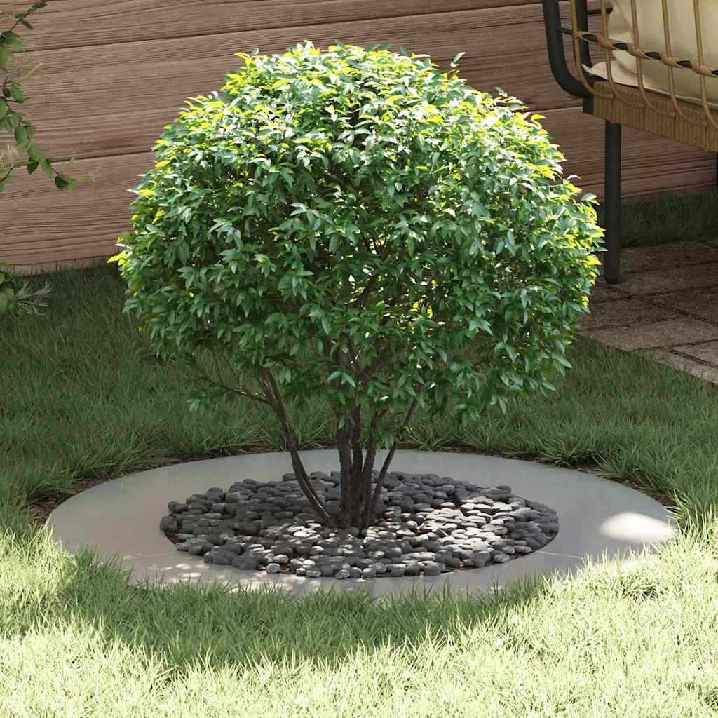 vidaXL geeignet für flache Baumringe 5 Stk. Silber Ø50/80 cm