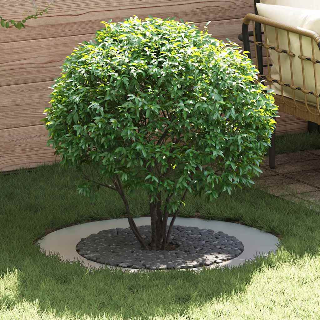 vidaXL geeignet für flache Baumringe 5 Stk. Silber Ø60/90 cm