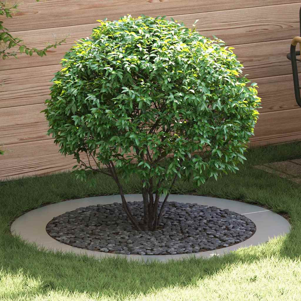vidaXL geeignet für flache Baumringe 5 Stk. Silber Ø90/120 cm