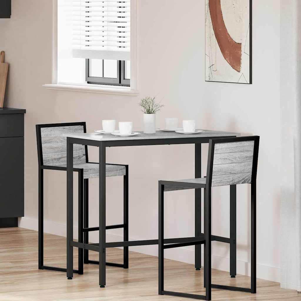 vidaXL Tisch Graues Sonoma 100 x 50 x 90,5 cm