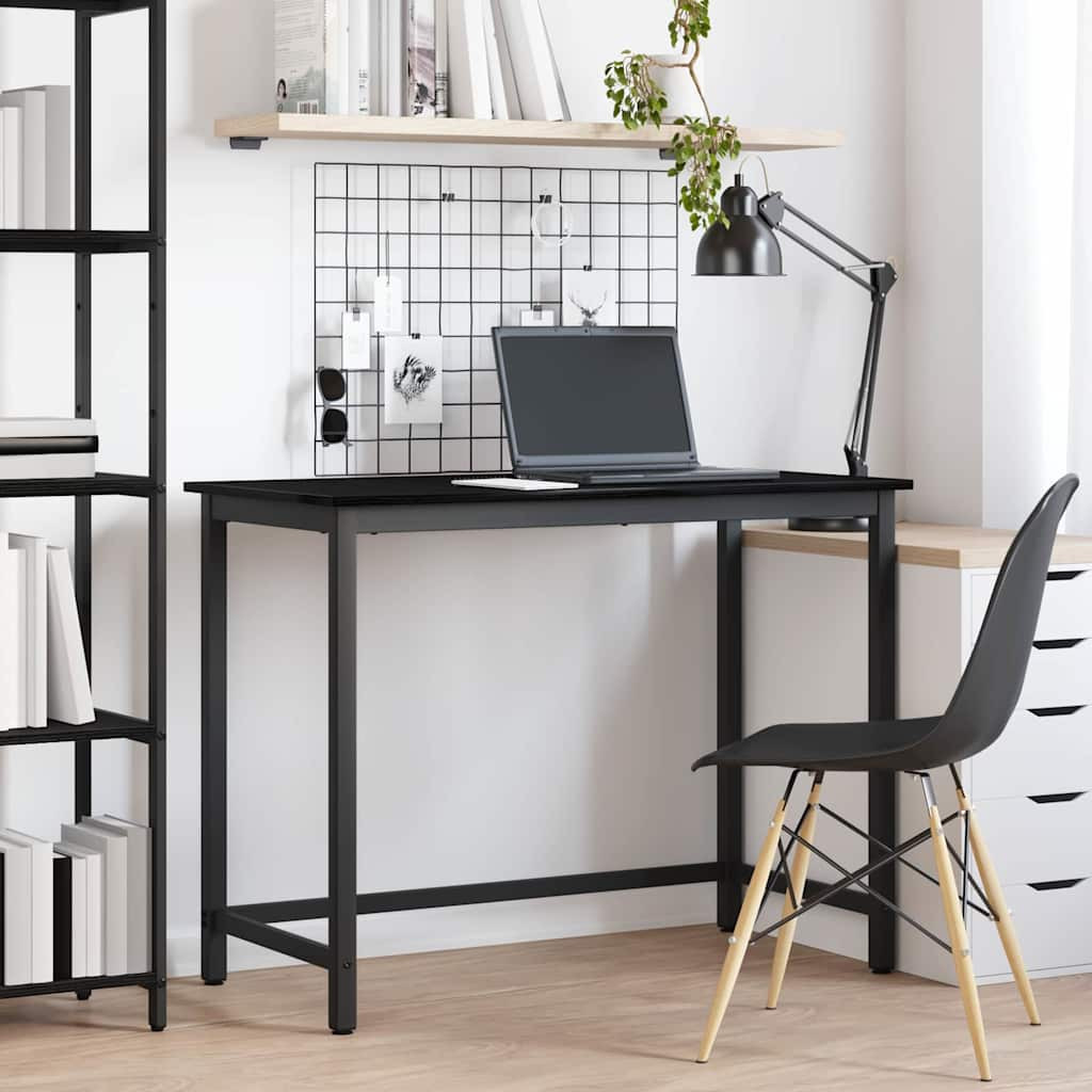 vidaXL Tisch Schwarz Eichen-Optik 80 x 50 x 76,5 cm