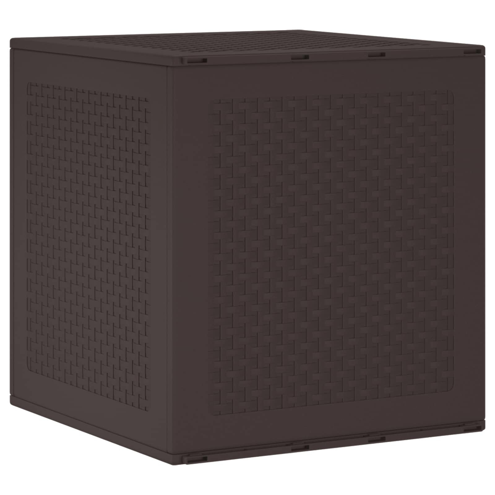 vidaXL Aufbewahrungsbox Braun 55 x 53 x 57 cm Polypropylen