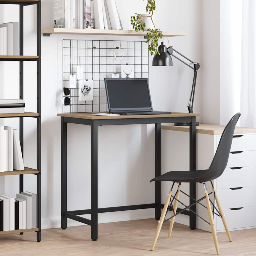 vidaXL Tisch Artisan-Eiche Ingenieure Holz und Stahl