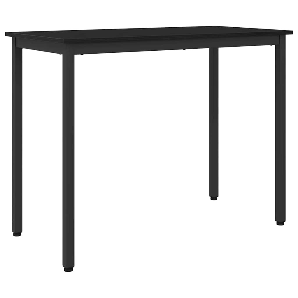 vidaXL Tisch Schwarz Eichen-Optik 100 x 50 x 76,5 cm