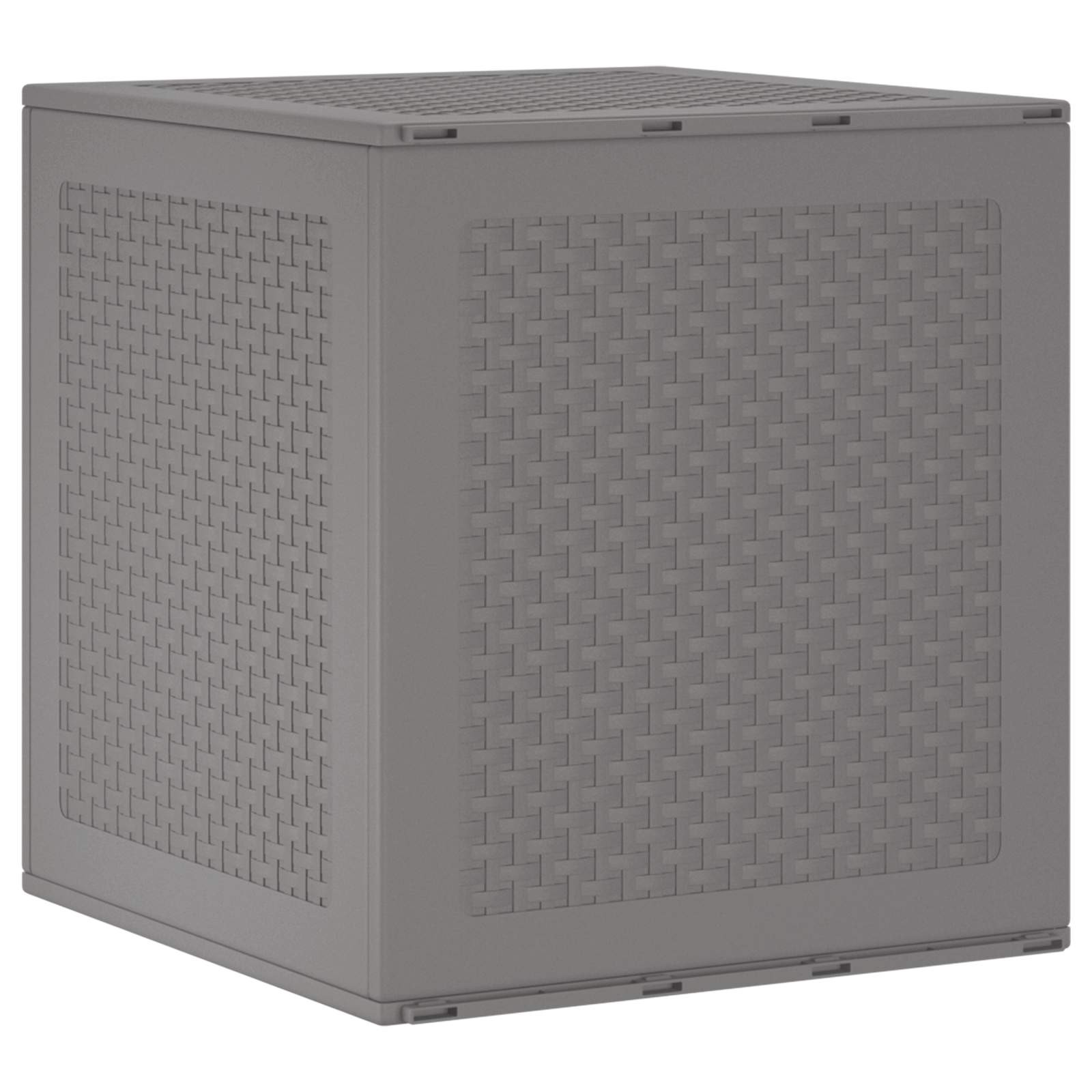 vidaXL Aufbewahrungsbox Hellgrau 55 x 53 x 57 cm Polypropylen