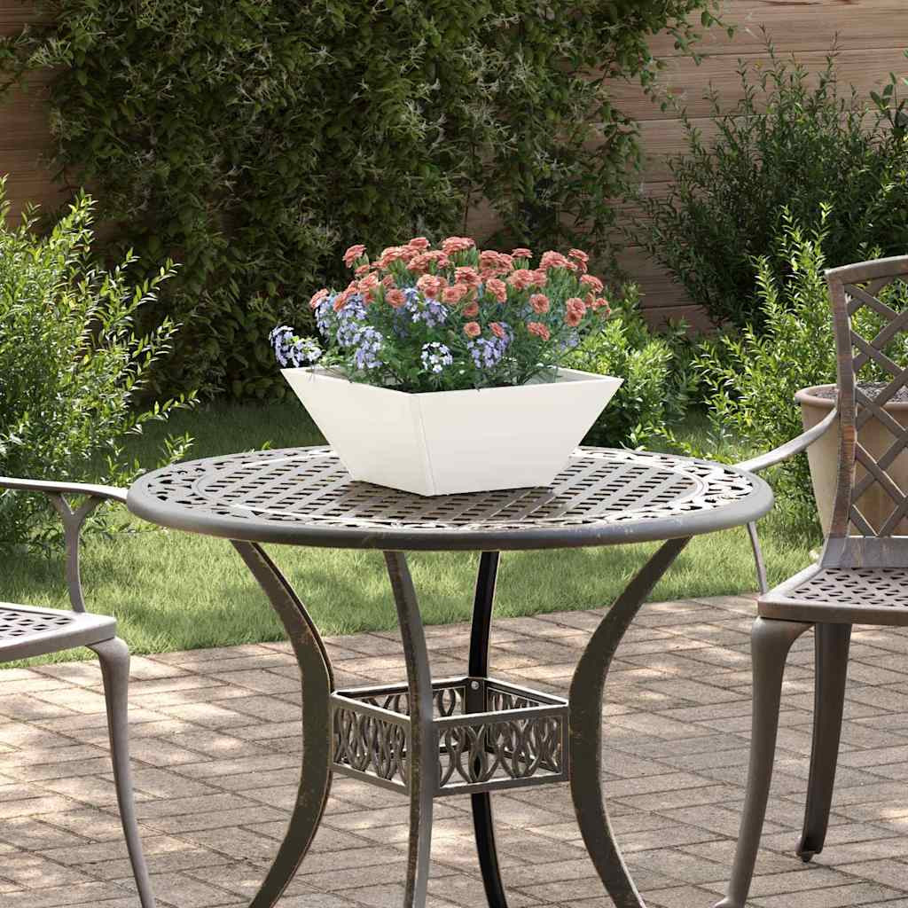 vidaXL Garten-Pflanzgefäß 5 Stk. Weiß 35 x 35 x 15 cm