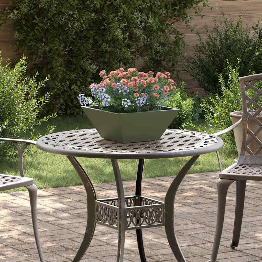 vidaXL Garten-Pflanzgefäß 5 Stk. Olive Grün 35 x 35 x 15 cm