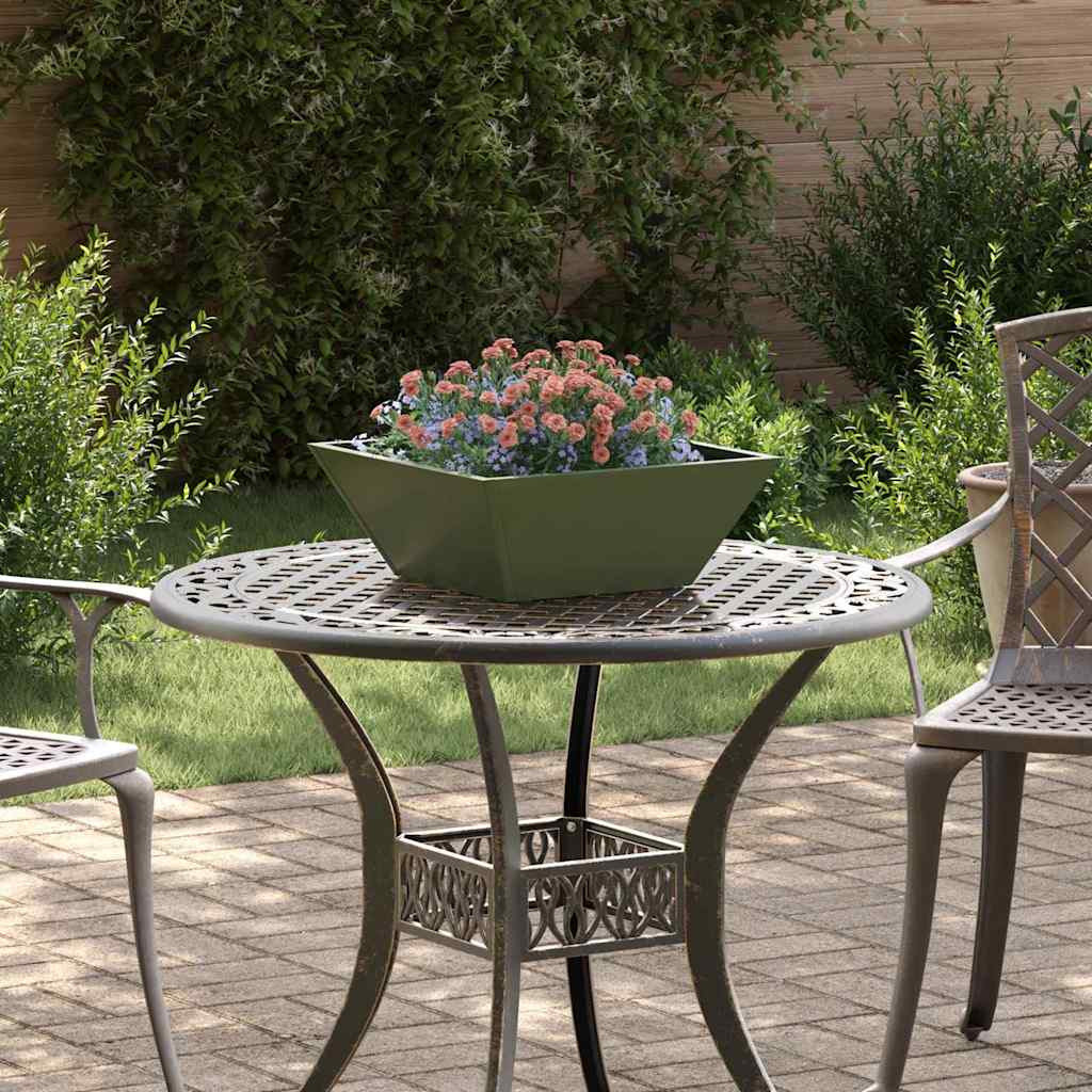 vidaXL Garten-Pflanzgefäß 5 Stk. Olive Grün 40 x 40 x 15 cm