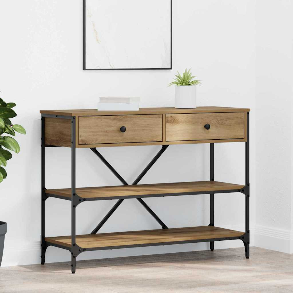 vidaXL Konsolentisch Braun 100 x 34,5 x 75 cm Holz
