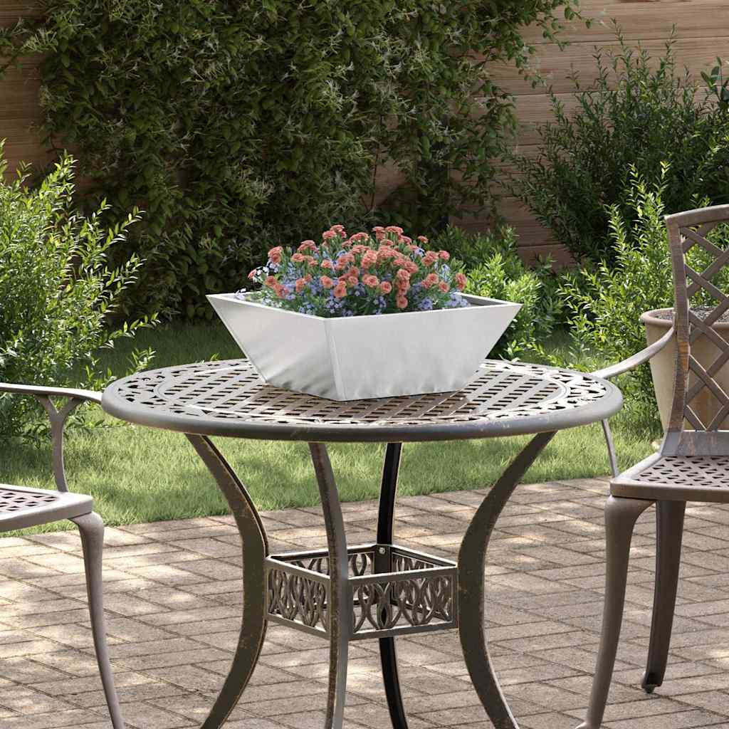 vidaXL Garten-Pflanzgefäß 5 Stk. Silber 40 x 40 x 15 cm Edelstahl