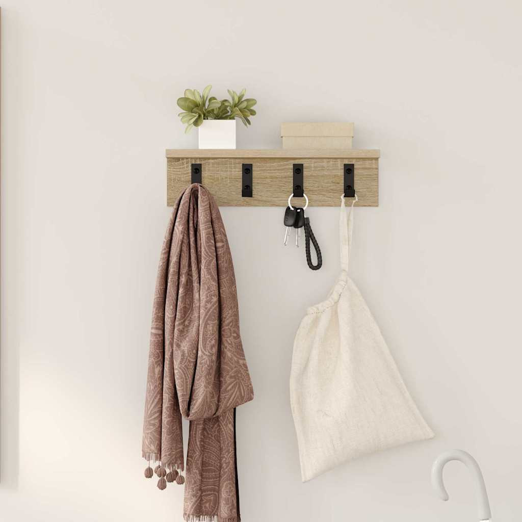 vidaXL Wandmontierter nachttisch Sonoma-Eiche 40 x 10,5 x 10,5 cm