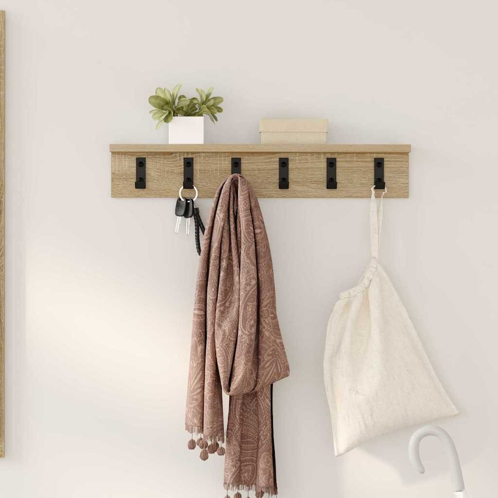 vidaXL Wandmontierter nachttisch Sonoma-Eiche 60 x 10.5 x 10.5 cm