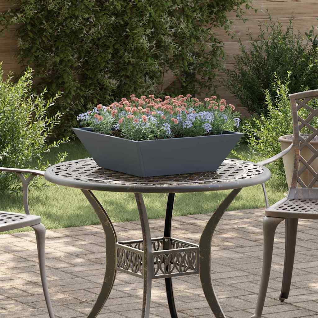 vidaXL Garten-Pflanzgefäß 5 Stk. Anthrazit 50 x 50 x 15 cm