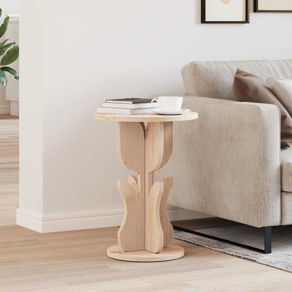 vidaXL Couchtisch Natur 39,5 x 39,5 x 53,5 cm Massivholz Kiefer