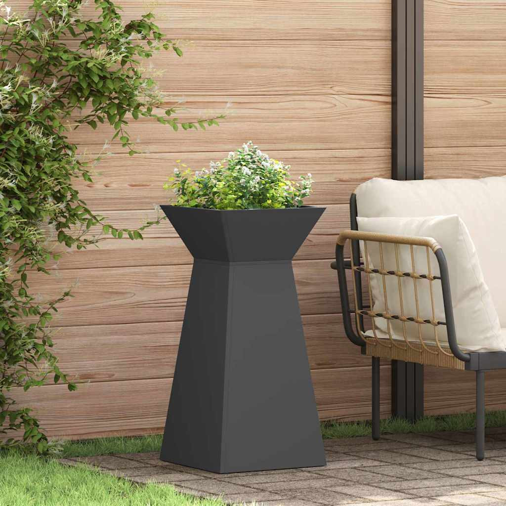 vidaXL Säulen Pflanzer 2 Stk. Schwarz 35 x 35 x 73 cm
