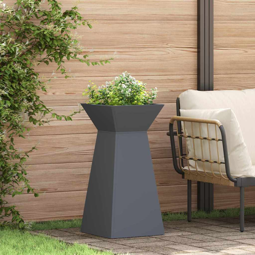 vidaXL Säulen Pflanzer 2 Stk. Anthrazit 35 x 35 x 73 cm