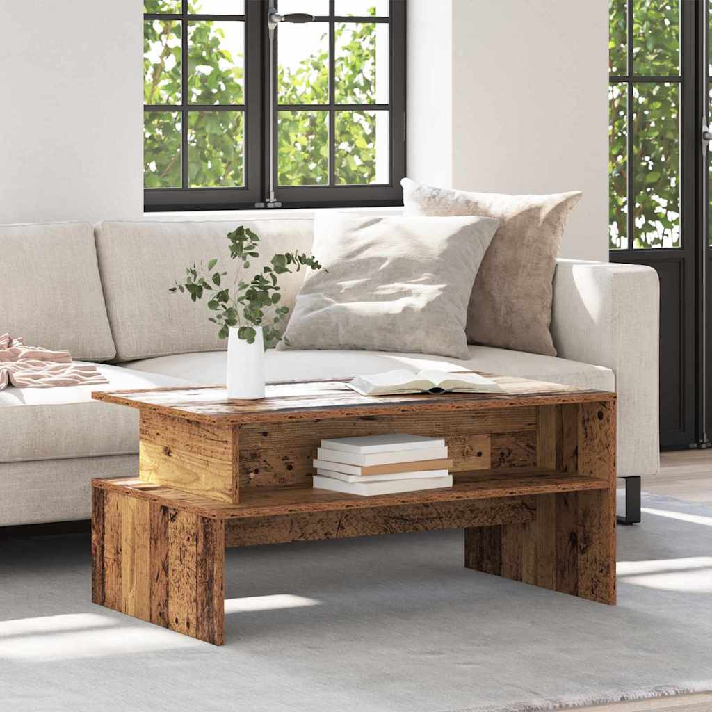 vidaXL Couchtisch Altholz 90 x 55 x 42,5 cm Holzwerkstoff
