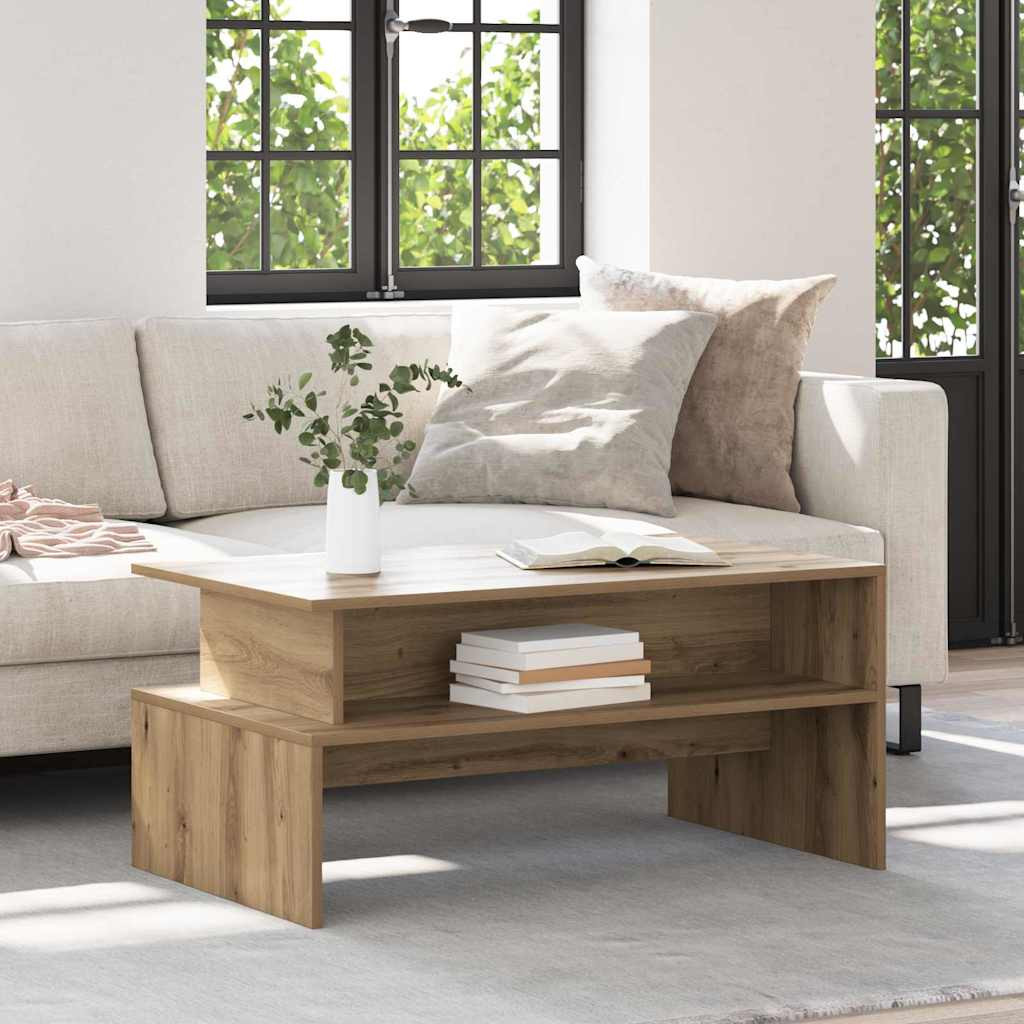 vidaXL Couchtisch Artisan-Eiche 90 x 55 x 42,5 cm Holzwerkstoff