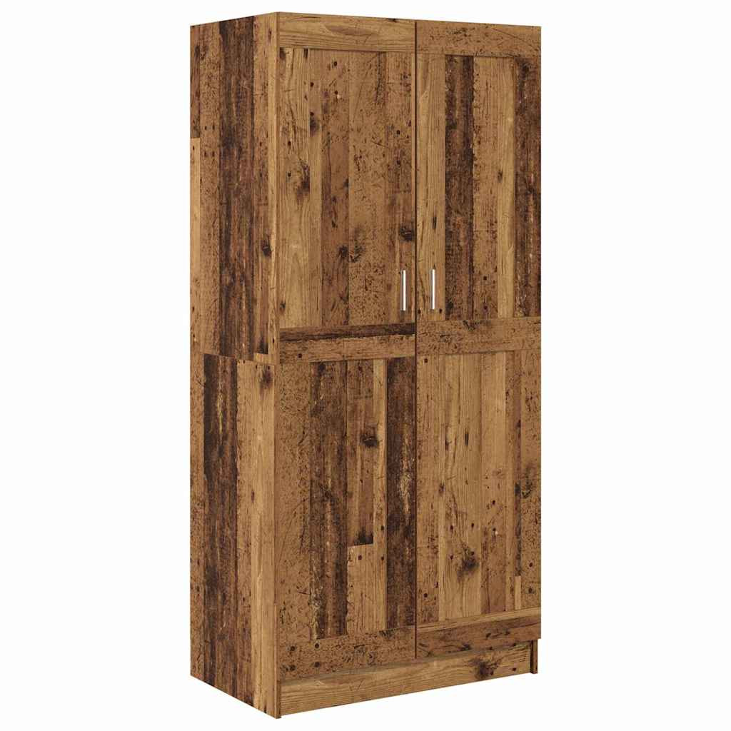 vidaXL Kleiderschrank Altholz 82,5 x 51,5 x 180 cm Holzwerkstoff