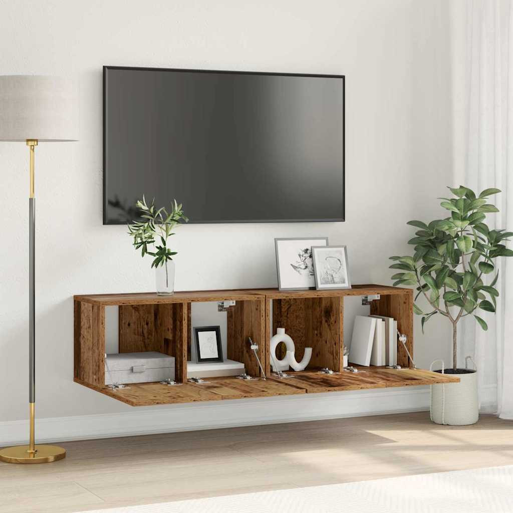 vidaXL TV-Schrankset 2 pcs Mehrfarbig 60 x 30 x 30 cm Holzwerkstoff