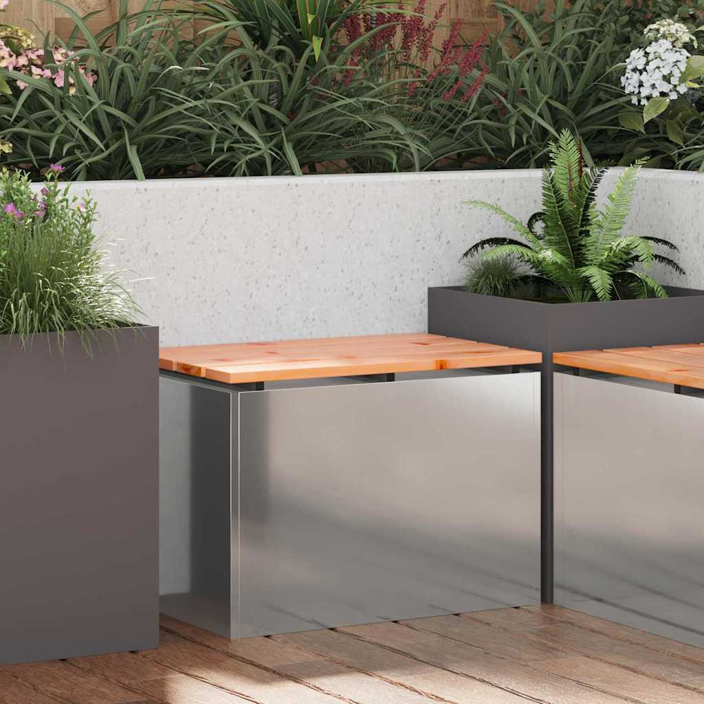 vidaXL Gartenbank Verzinkter Stahl 60 x 40 x 43 cm