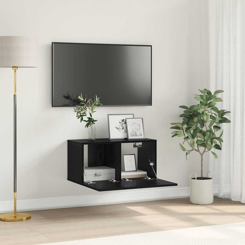 vidaXL TV-Schrankset Schwarz 60 x 30 x 30 cm Holzwerkstoff