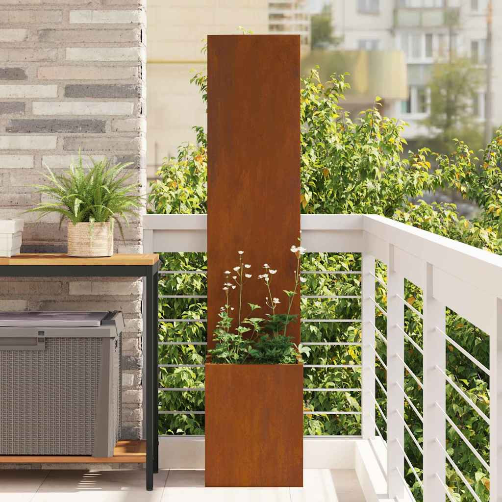 vidaXL Garten Sichtschutz-Leinwand Rostig 32 x 32 x 150 cm