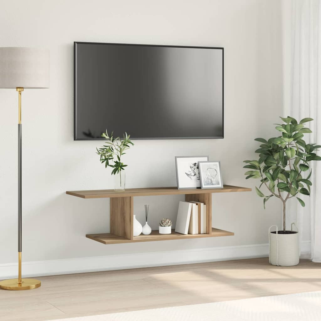vidaXL TV-Schrankset Braun 103 x 30 x 26,5 cm Holzwerkstoff