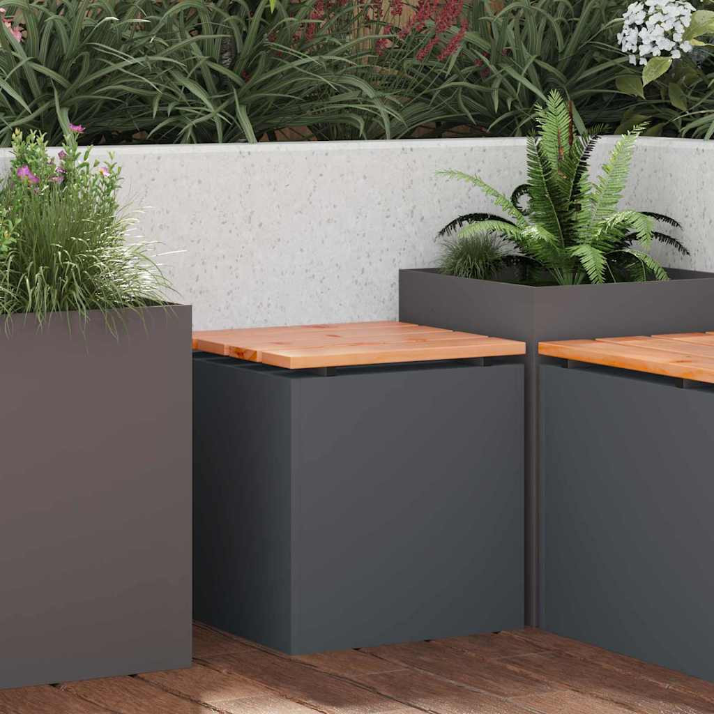 vidaXL Gartenbank Anthrazit 40 x 40 x 43 cm