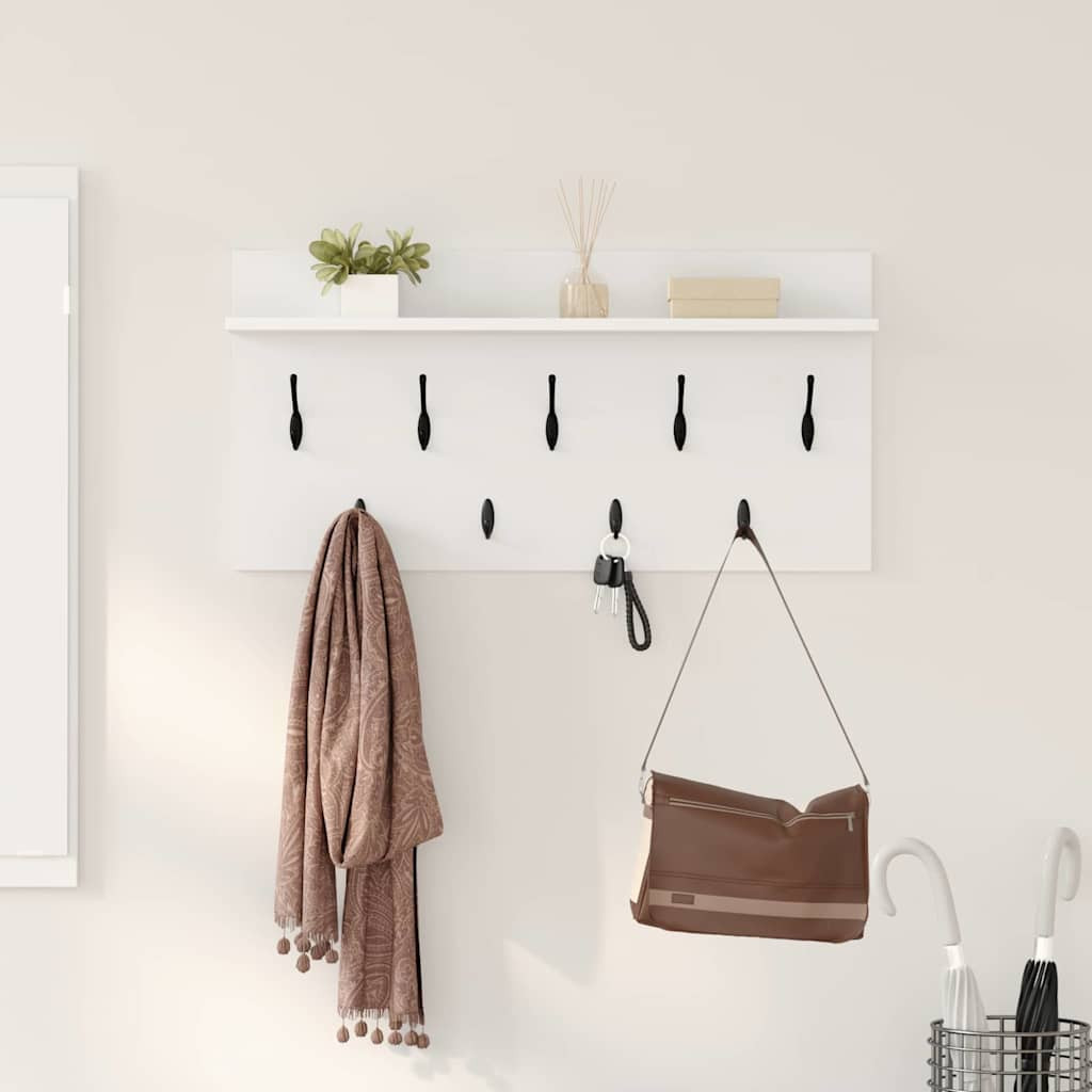 vidaXL Wandmontierter nachttisch Weiß 80 x 40 x 12 cm Holzwerkstoff