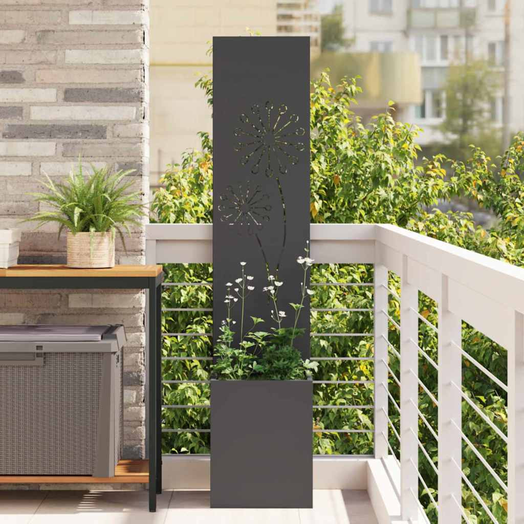 vidaXL Garten Sichtschutz-Leinwand Schwarz 32 x 32 x 150 cm