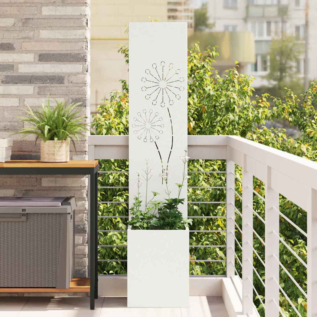 vidaXL Garten Sichtschutz-Leinwand Weiß 32 x 32 x 150 cm