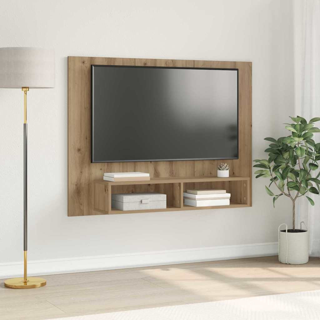 vidaXL TV-Schrankset 120 x 23,5 x 90 cm Artisan-Eiche Holzwerkstoff
