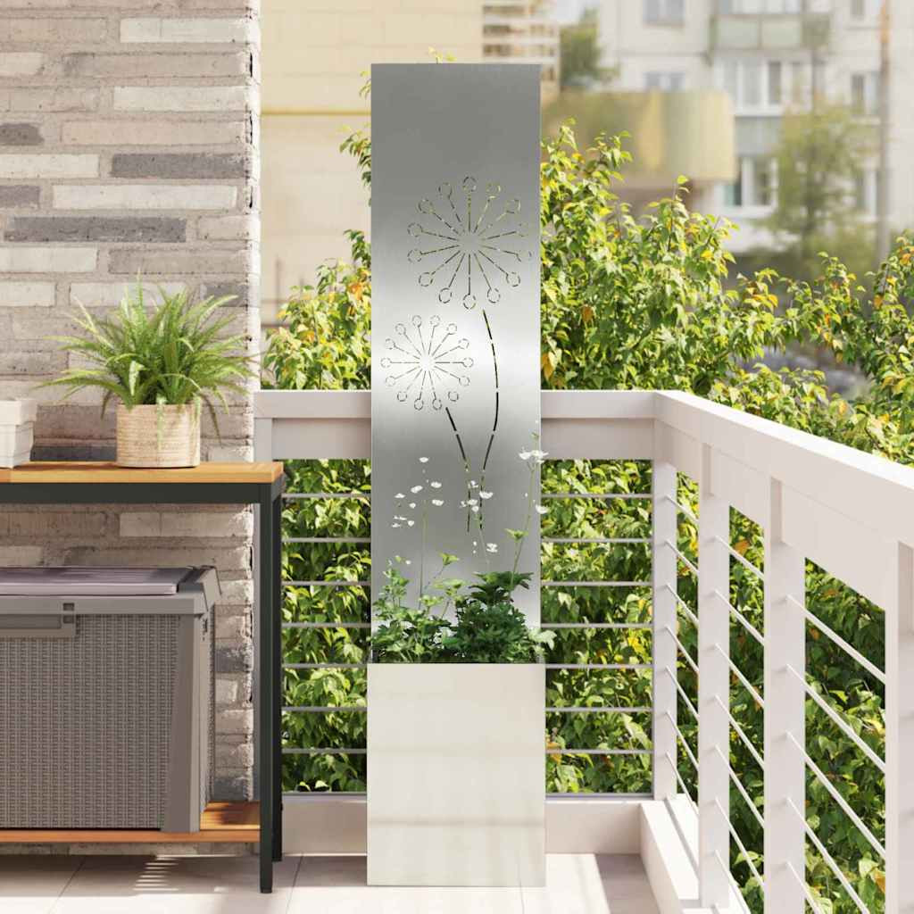 vidaXL Garten Sichtschutz-Leinwand Silber 32 x 32 x 150 cm