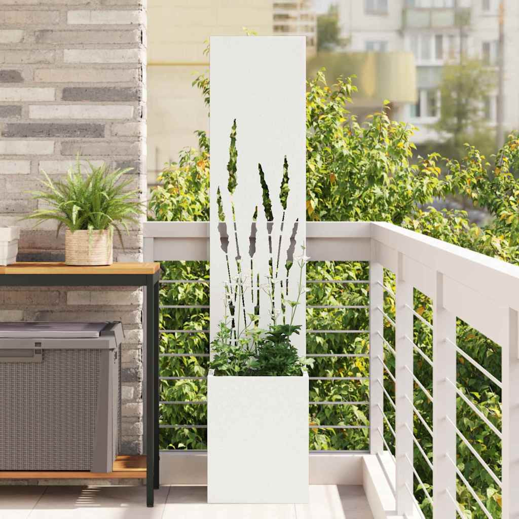 vidaXL Garten Sichtschutz-Leinwand Weiß 32 x 32 x 150 cm