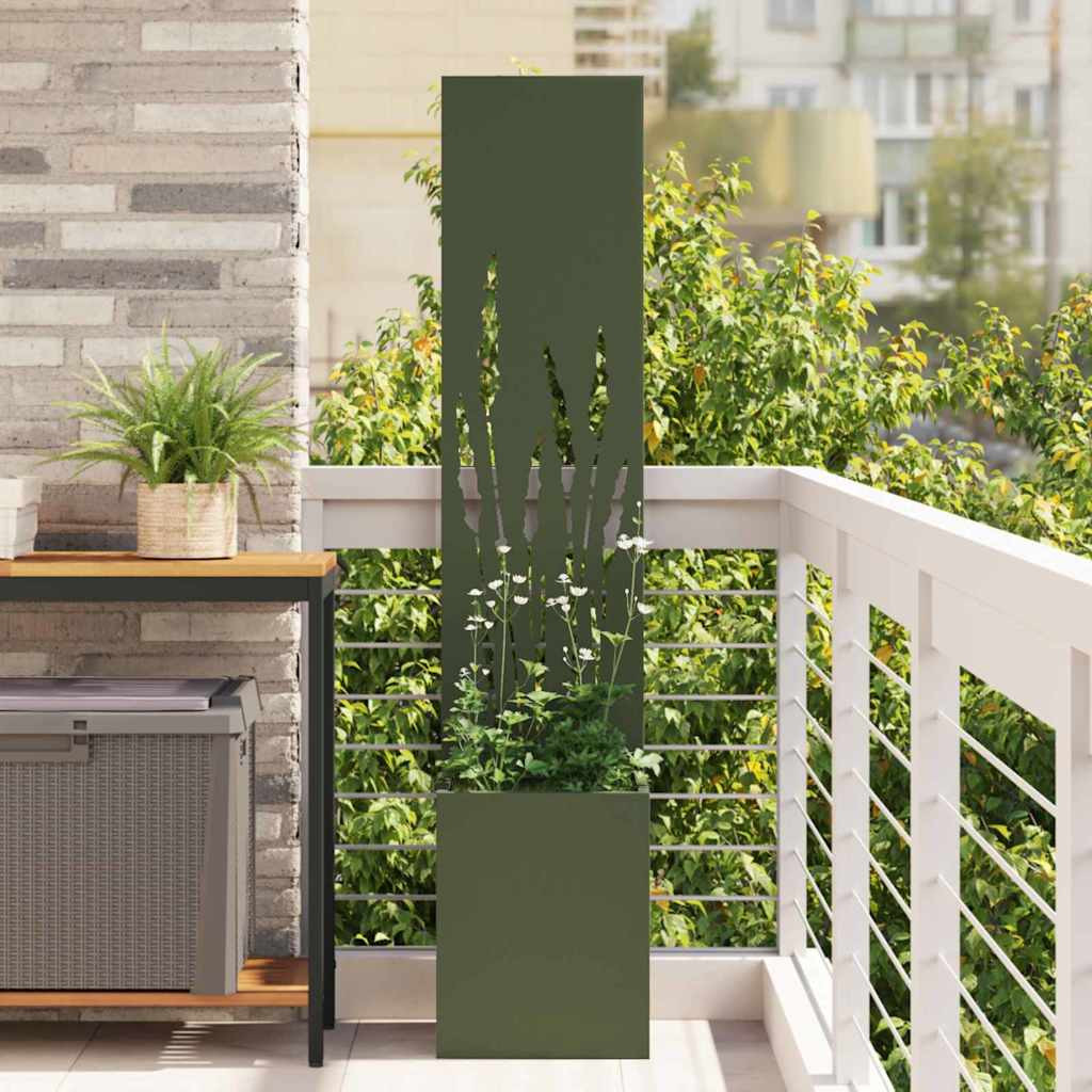 vidaXL Garten Sichtschutz-Leinwand Olivgrün 32 x 32 x 150 cm