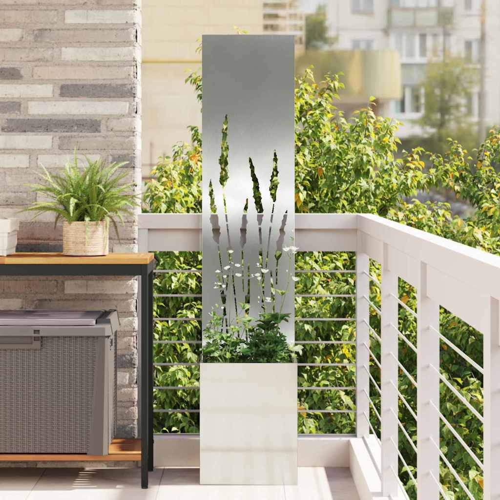 vidaXL Garten Sichtschutz-Leinwand Silber 32 x 32 x 150 cm