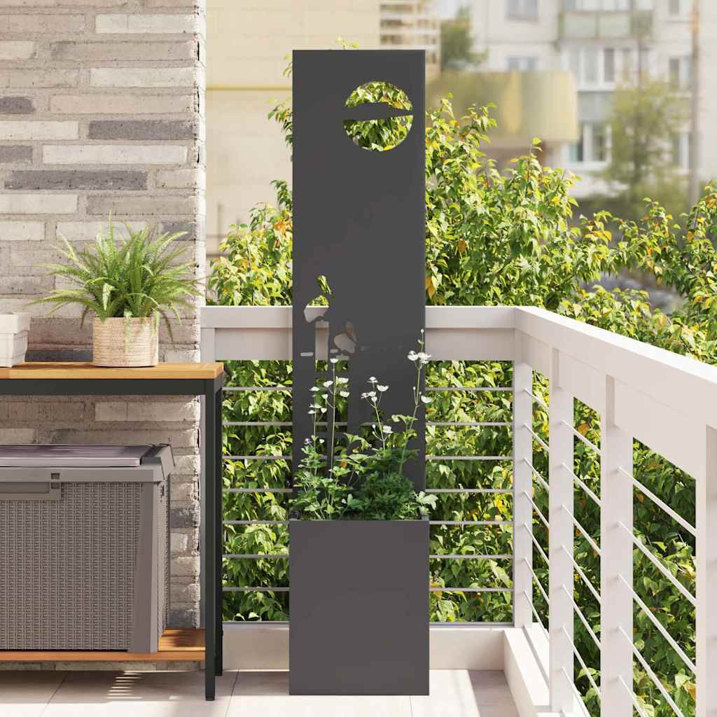 vidaXL Garten Sichtschutz-Leinwand Schwarz 32 x 32 x 150 cm