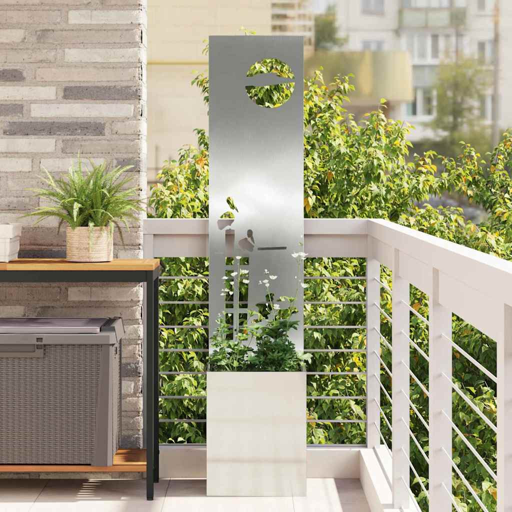 vidaXL Garten Sichtschutz-Leinwand Silber 32 x 32 x 150 cm