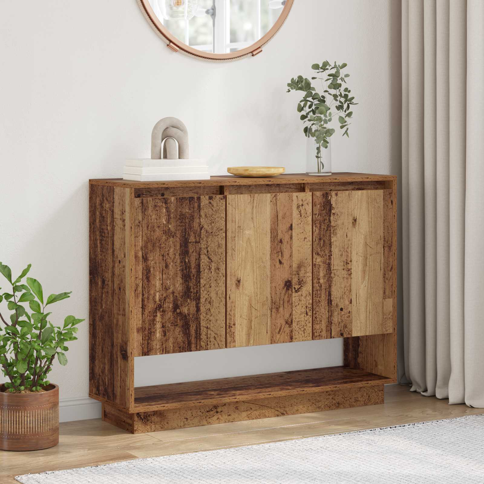 vidaXL Sideboard Altholz 97 x 29 x 75 cm Holzwerkstoff