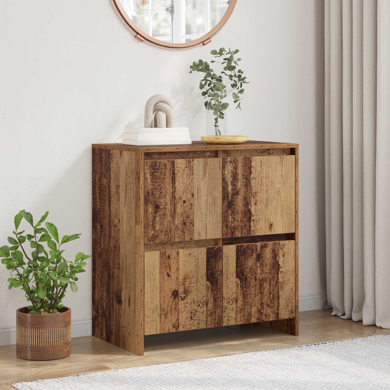 vidaXL Sideboard Altholz 70 x 41 x 75 cm Holzwerkstoff