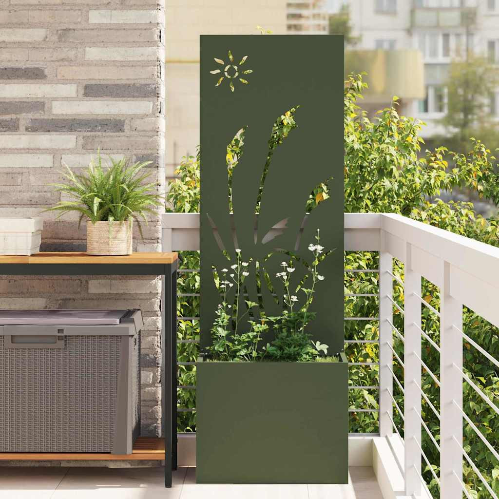 vidaXL Garten Sichtschutz-Leinwand Olivgrün 50 x 32 x 150 cm
