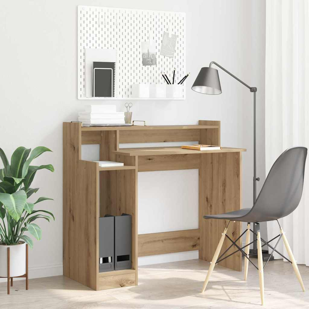 vidaXL Schreibtisch Artisan-Eiche Holzwerkstoff 97 x 45 x 90 cm